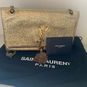 YSL Glitter Gold Bag